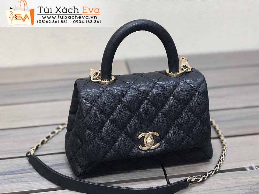 Túi Xách Chanel CocoHanlde Bag Siêu Cấp Màu Đen Đẹp.