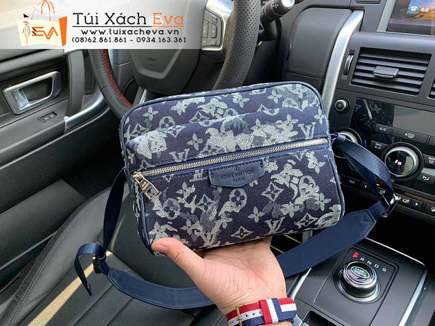 Túi Xách LV Monogram Tapestry Bag Siêu Cấp Màu Xanh Đẹp.