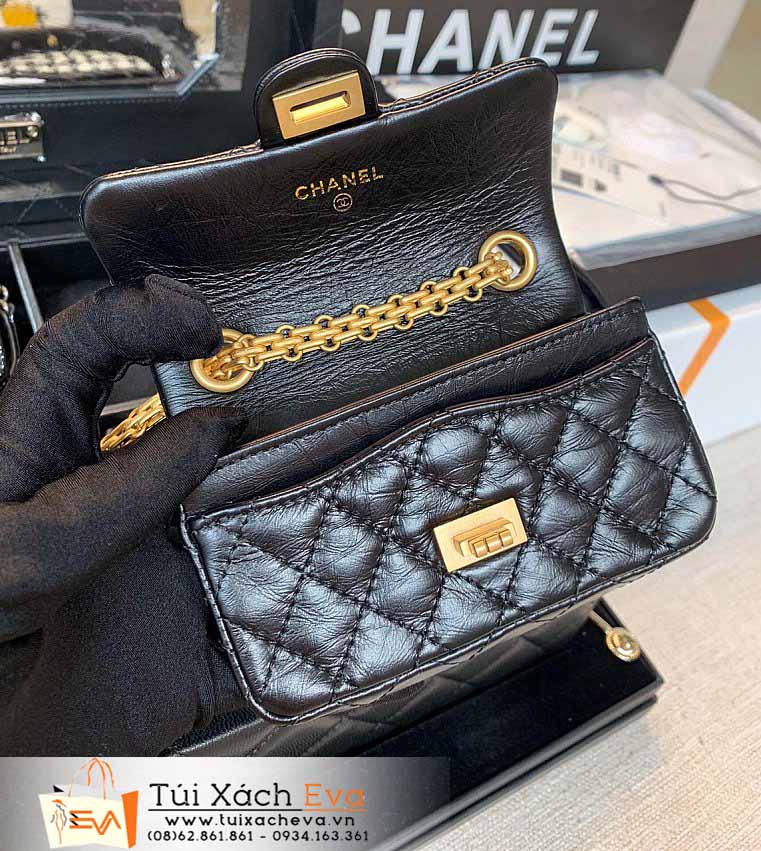 Túi Xách Chanel Classic Flap Mini Bag Siêu Cấp Màu Đen Đẹp.