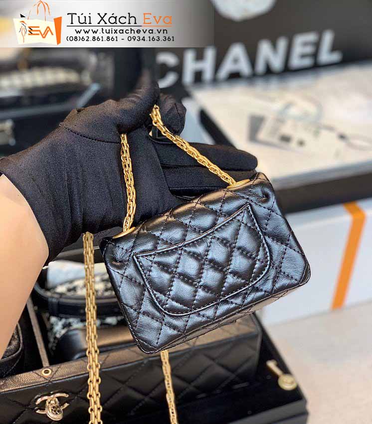 Túi Xách Chanel Classic Flap Mini Bag Siêu Cấp Màu Đen Đẹp.