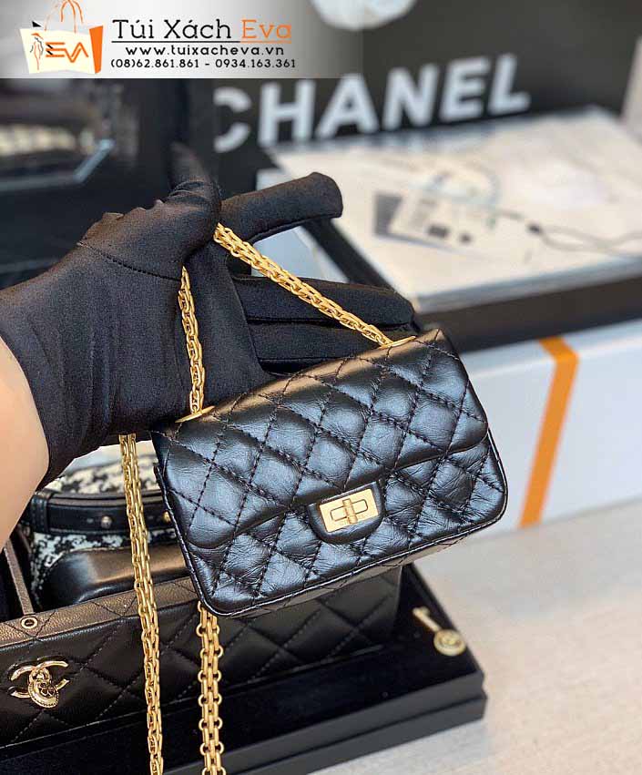 Túi Xách Chanel Classic Flap Mini Bag Siêu Cấp Màu Đen Đẹp.