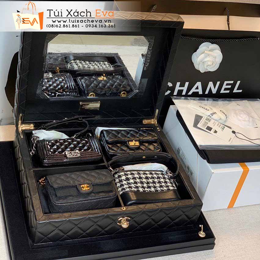 Túi Xách Chanel Classic Flap Mini Bag Siêu Cấp Màu Đen Đẹp.