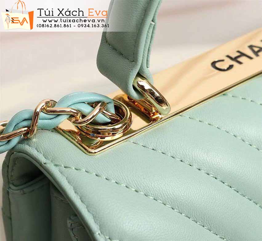 Túi Xách Chanel Trendy Bag Super Màu Xanh Đẹp.