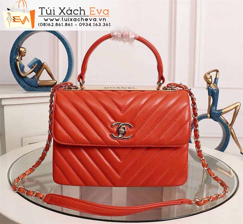 Túi Xách Chanel Trendy Bag Super Màu Cam Đẹp.