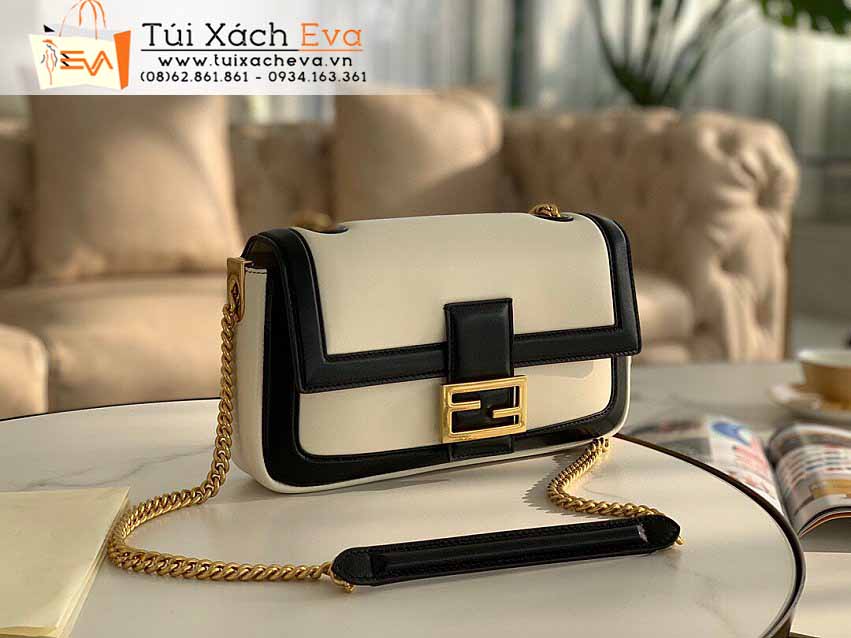 Túi Xách Fendi Baguette Bag Siêu Cấp Màu Trắng Đẹp M8836.