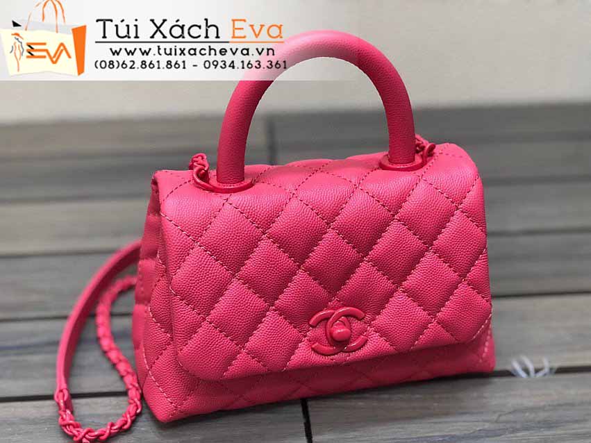 Túi Xách Chanel CocoHandle Mini Bag Siêu Cấp Màu Hồng Đẹp M2215.