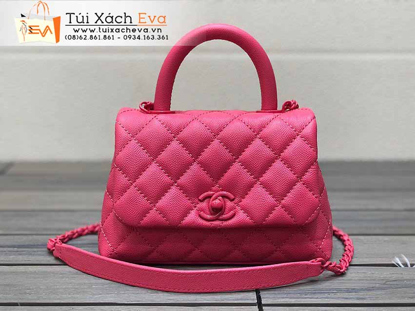 Túi Xách Chanel CocoHandle Mini Bag Siêu Cấp Màu Hồng Đẹp M2215.