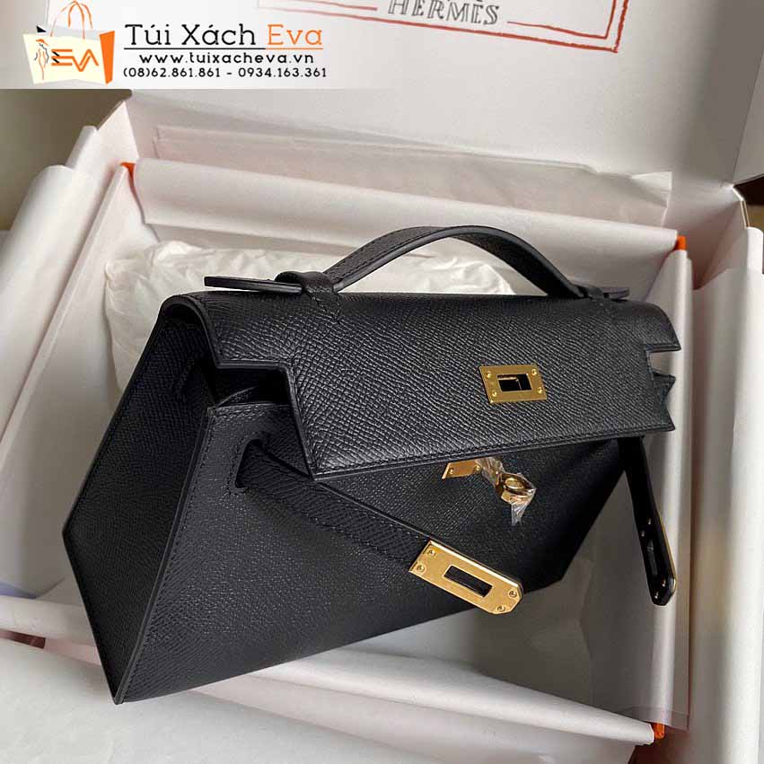 Túi Xách Hermes Mini Kelly Bag Siêu Cấp Màu Đen Đẹp.