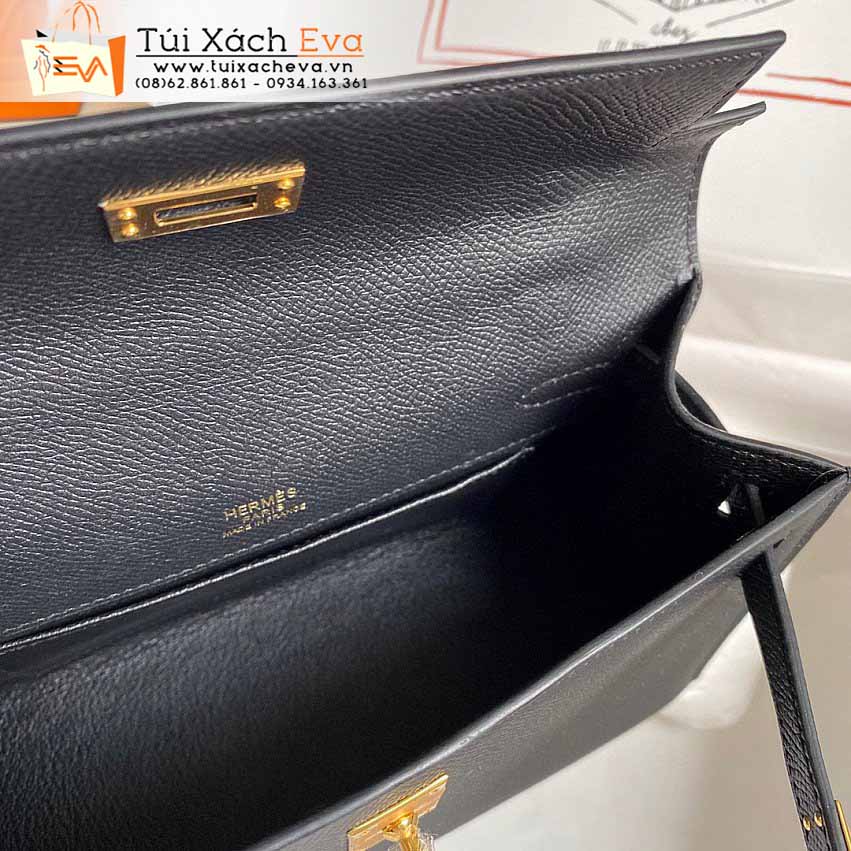 Túi Xách Hermes Mini Kelly Bag Siêu Cấp Màu Đen Đẹp.