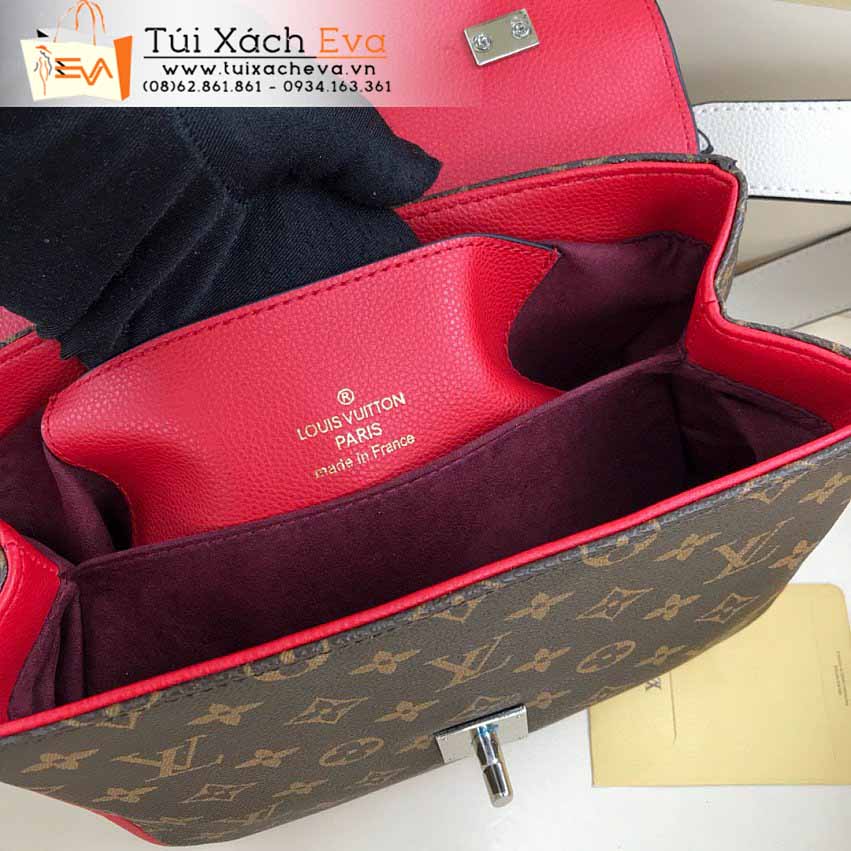 Túi Xách LV Bag Siêu Cấp Màu Nâu Phối Đỏ Đẹp M38415.