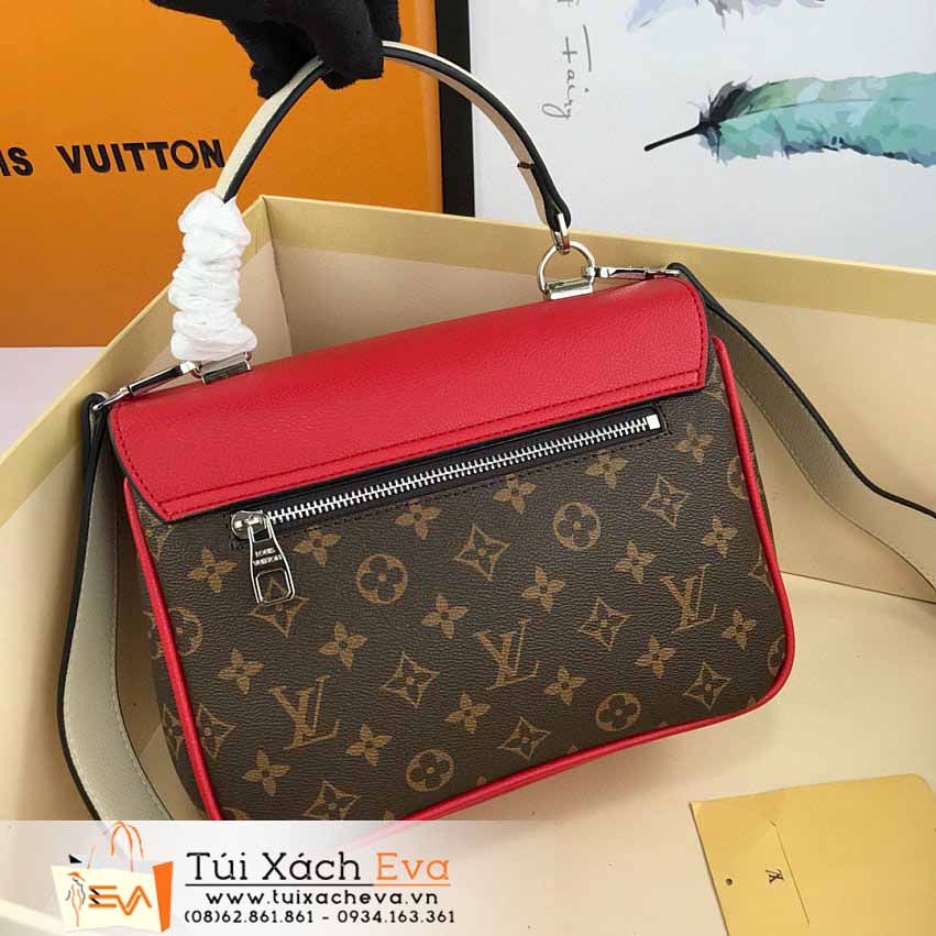 Túi Xách LV Bag Siêu Cấp Màu Nâu Phối Đỏ Đẹp M38415.