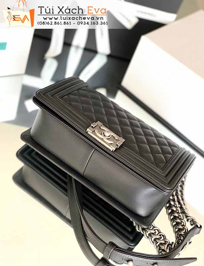 Túi Xách Chanel Leboy Bag Siêu Cấp Màu Đen Đẹp,