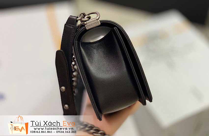Túi Xách Chanel Leboy Bag Siêu Vip Màu Đen Đẹp.