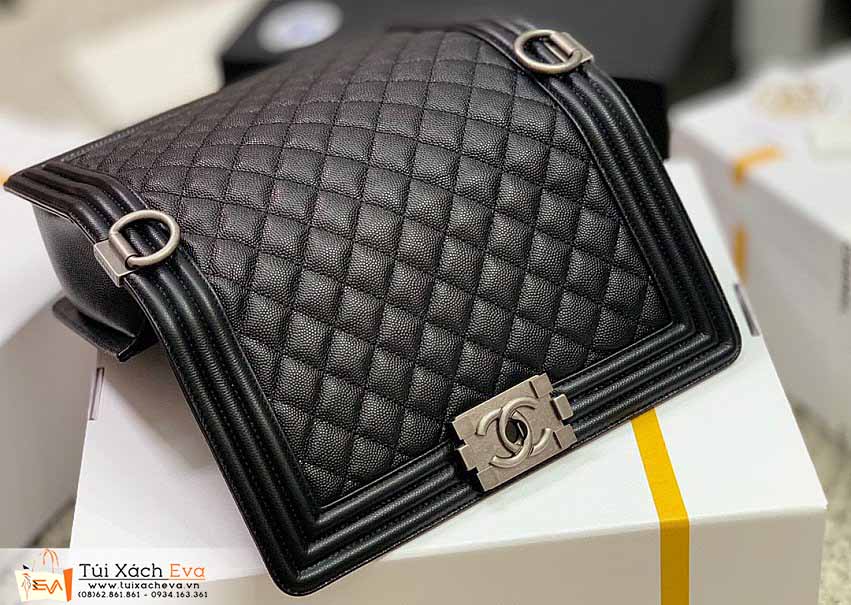 Túi Xách Chanel Leboy Bag Siêu Vip Màu Đen Đẹp.