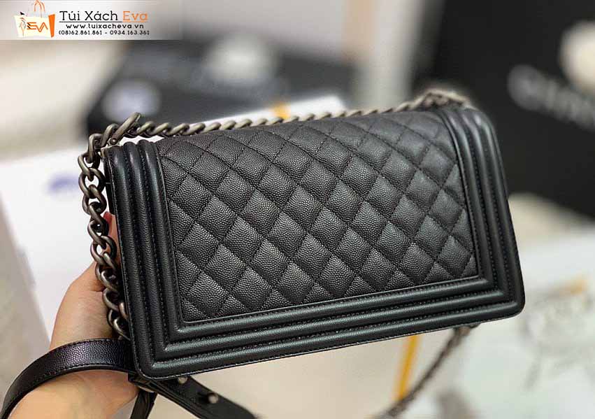 Túi Xách Chanel Leboy Bag Siêu Vip Màu Đen Đẹp.