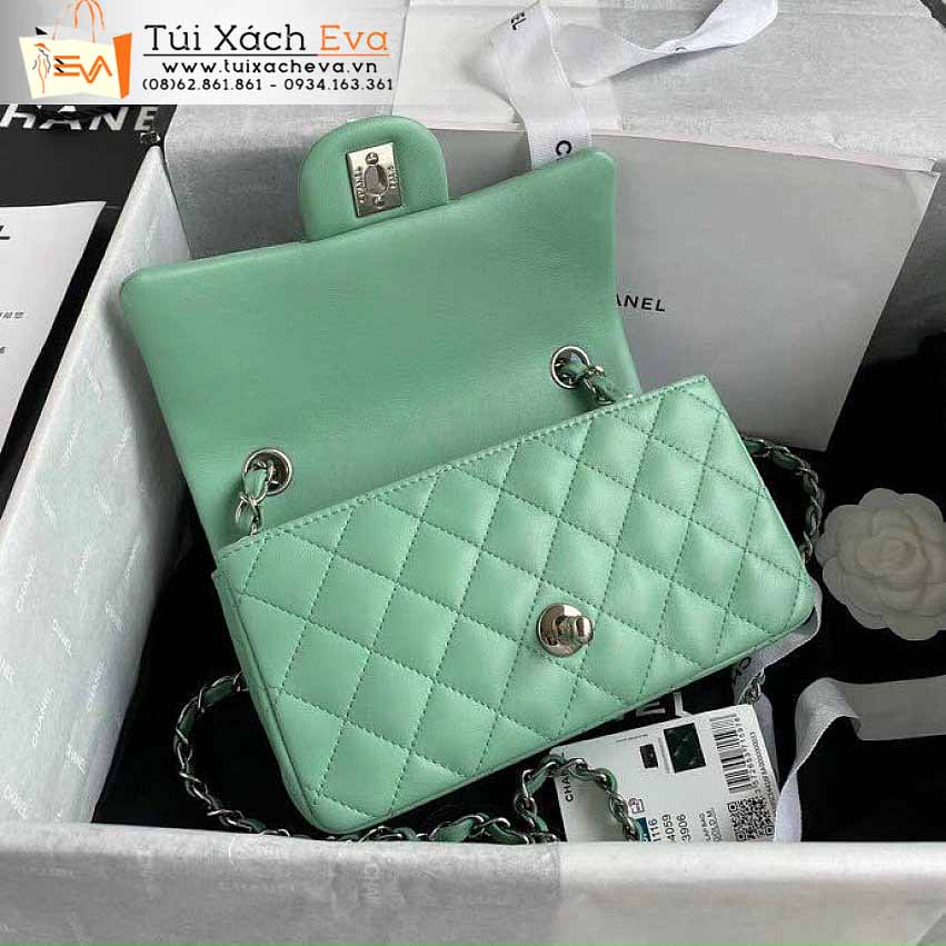 Túi Xách Chanel Classic Bag Siêu Cấp Màu Xanh Đẹp.