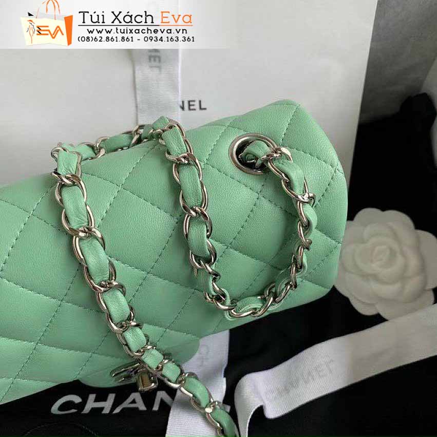 Túi Xách Chanel Classic Bag Siêu Cấp Màu Xanh Đẹp.
