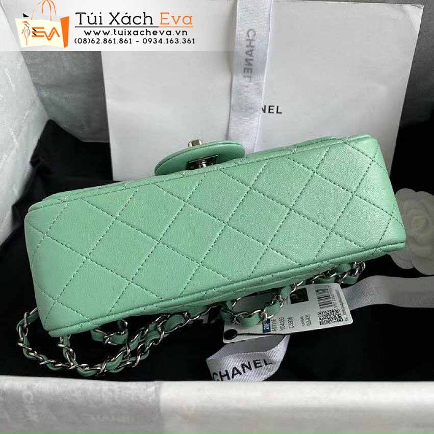 Túi Xách Chanel Classic Bag Siêu Cấp Màu Xanh Đẹp.