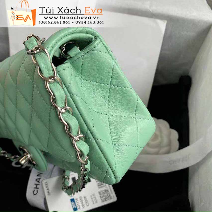 Túi Xách Chanel Classic Bag Siêu Cấp Màu Xanh Đẹp.