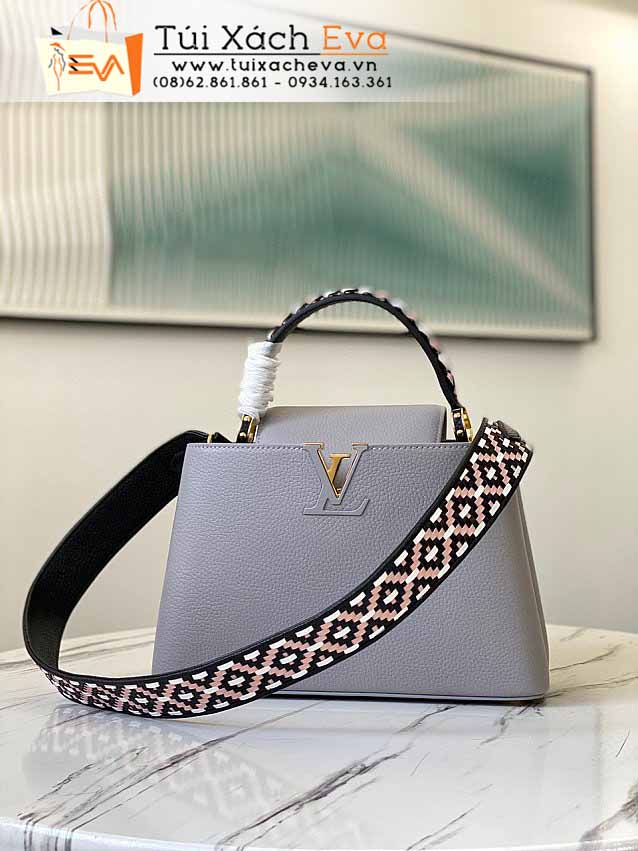 Túi Xách LV Capucines Bag Siêu Cấp Màu Xám Đẹp M57029.