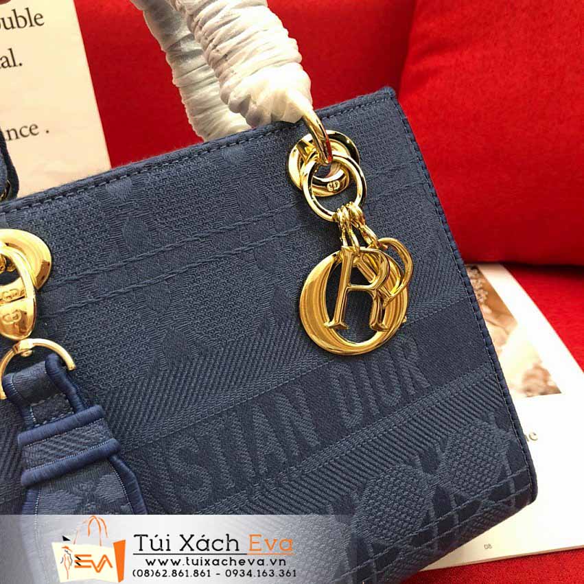 Túi Xách DIor Lady Bag Siêu Cấp Màu Xanh Đẹp M1294.