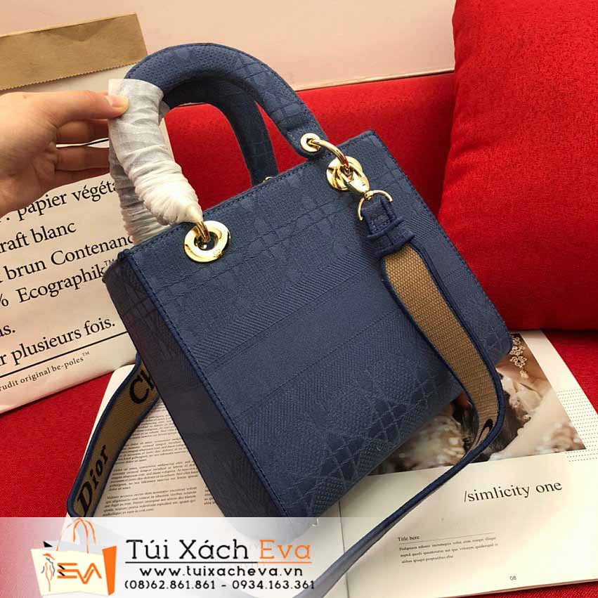 Túi Xách DIor Lady Bag Siêu Cấp Màu Xanh Đẹp M1294.