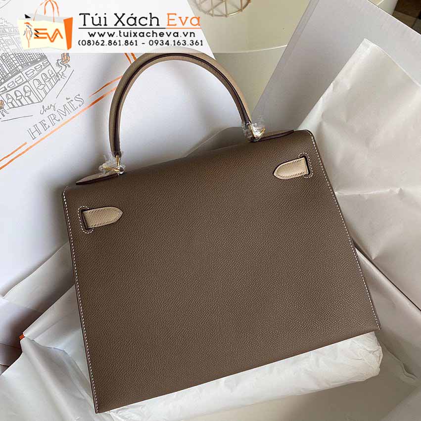 Túi Xách Hermes Kelly Bag Siêu Cấp Màu Nâu Đẹp.