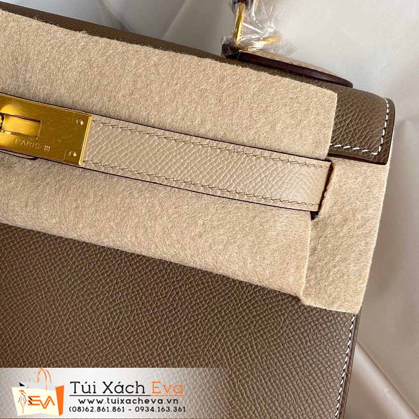 Túi Xách Hermes Kelly Bag Siêu Cấp Màu Nâu Đẹp.