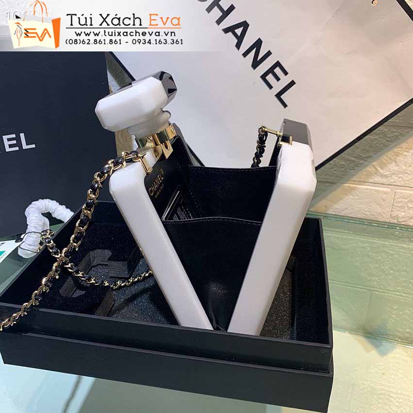 Túi Xách Chanel Bag Siêu Cấp Màu Đen Phối Trắng Đẹp.