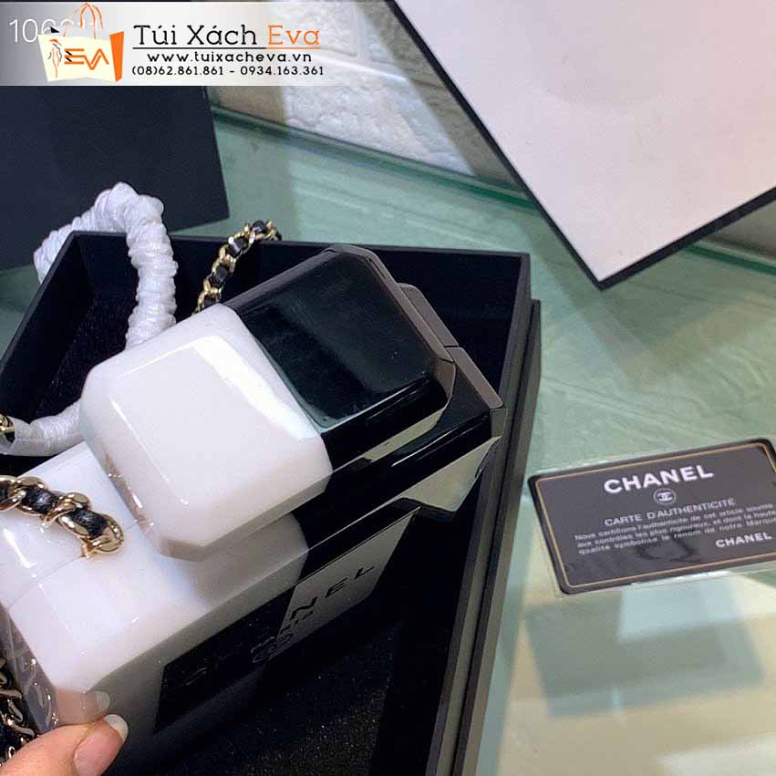 Túi Xách Chanel Bag Siêu Cấp Màu Đen Phối Trắng Đẹp.