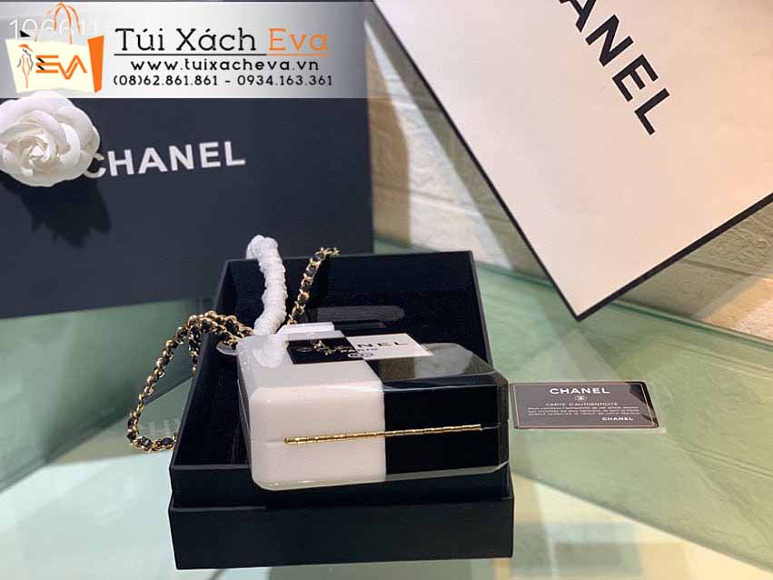 Túi Xách Chanel Bag Siêu Cấp Màu Đen Phối Trắng Đẹp.