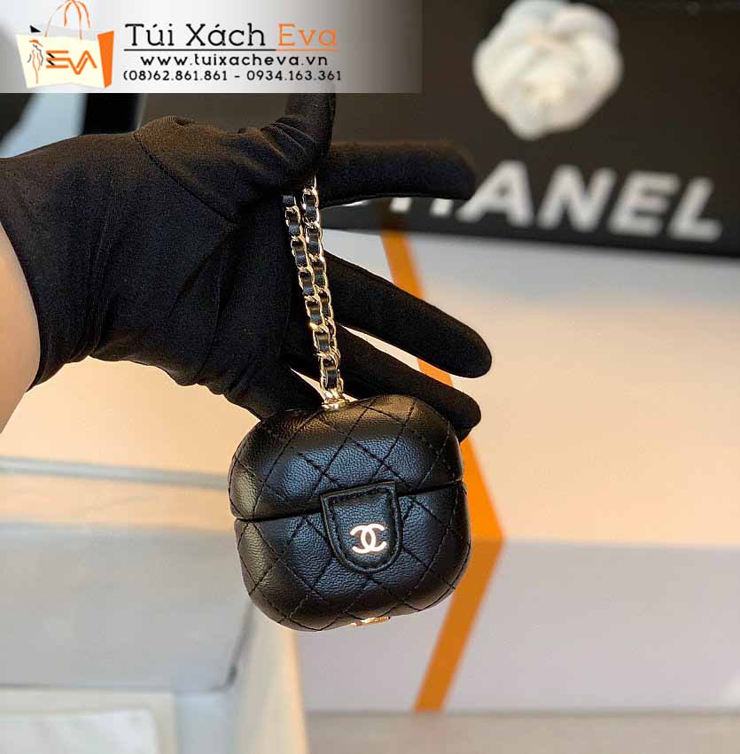 Túi Xách Chanel Apple Airpods Bag Siêu Cấp Màu Đen Đẹp.