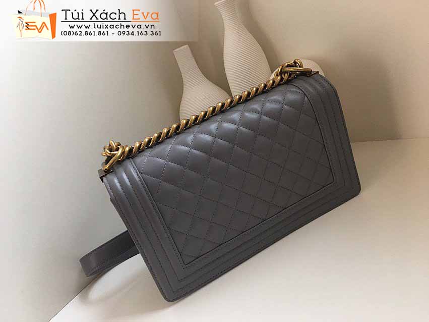 Túi Xách Chanel Leboy Bag Siêu Cấp Màu Xám Đẹp.