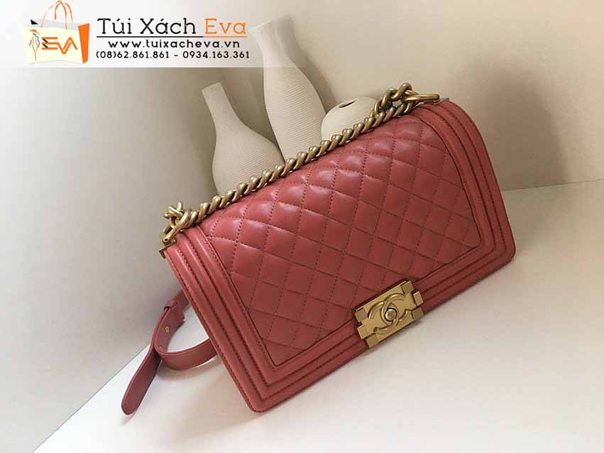 Túi Xách Chanel Leboy Bag Siêu Cấp Màu Cam Đẹp.