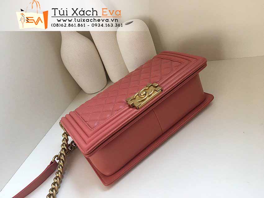 Túi Xách Chanel Leboy Bag Siêu Cấp Màu Cam Đẹp.