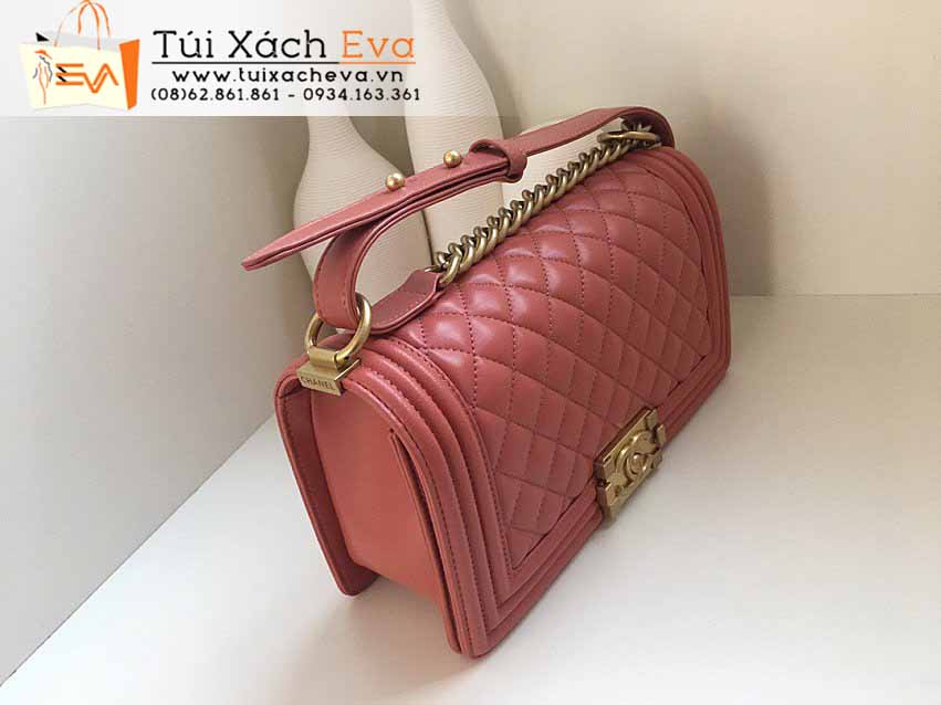 Túi Xách Chanel Leboy Bag Siêu Cấp Màu Cam Đẹp.