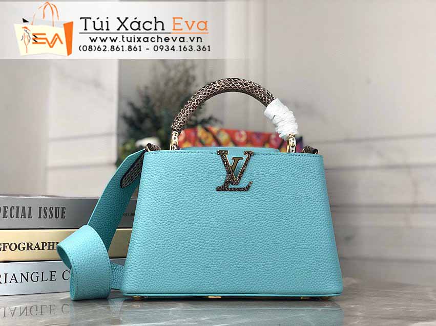 Túi Xách LV Capucines Bag Siêu Cấp Màu Xanh Đẹp M94517.