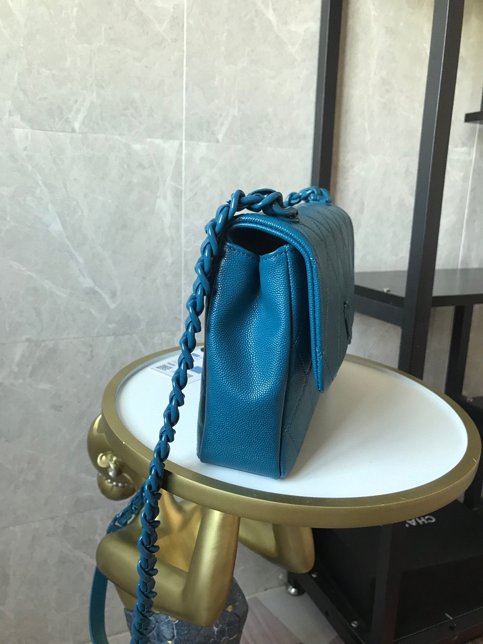 Túi Xách Chanel  Classic Flap Bag Siêu Cấp Màu Xanh Đẹp M2303.