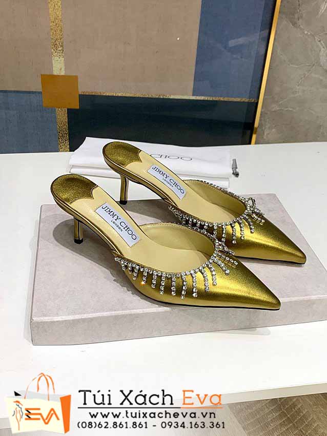 Giày Jimmy Choo Siêu Cấp Màu Vàng Đẹp.