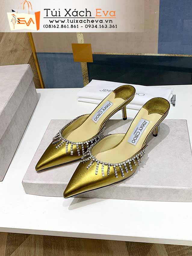 Giày Jimmy Choo Siêu Cấp Màu Vàng Đẹp.