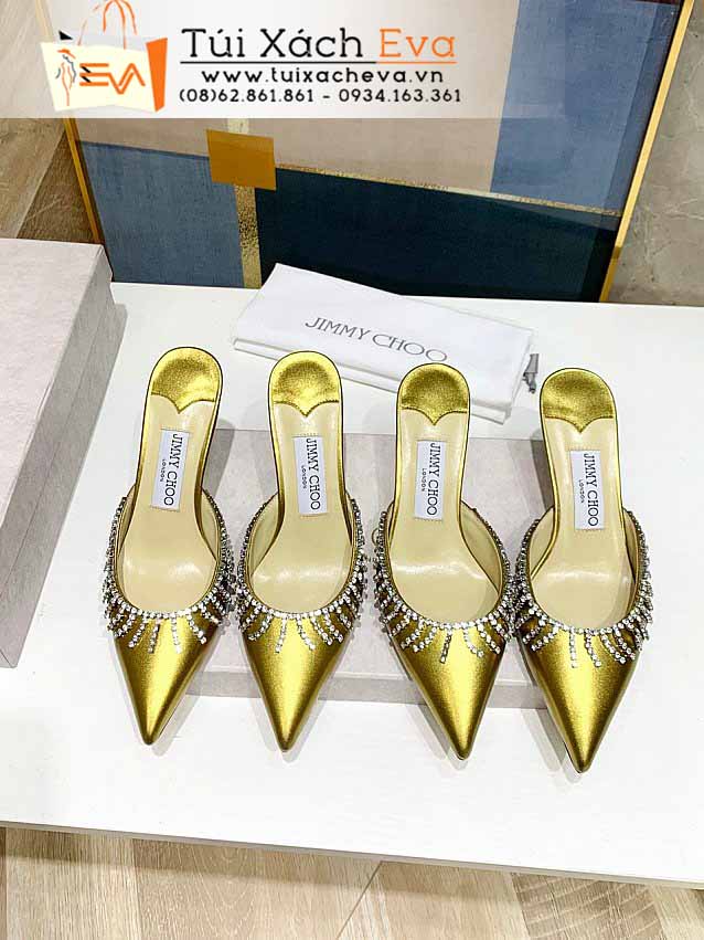 Giày Jimmy Choo Siêu Cấp Màu Vàng Đẹp.