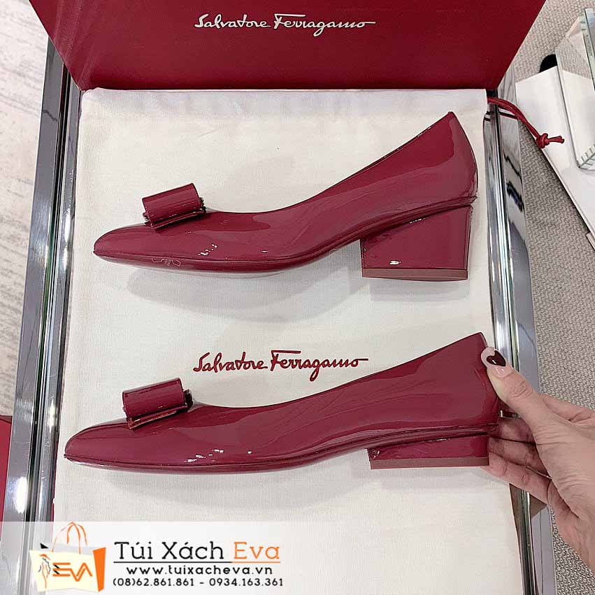 Giày Salvatore Ferraga Siêu Cấp Màu Đỏ Đẹp.