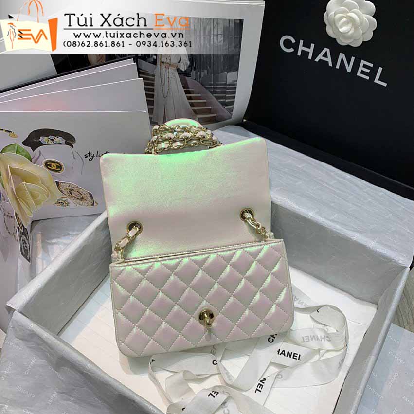 Túi Xách Chanel Classic Flap Bag Siêu Cấp Màu Trắng Đẹp M116.