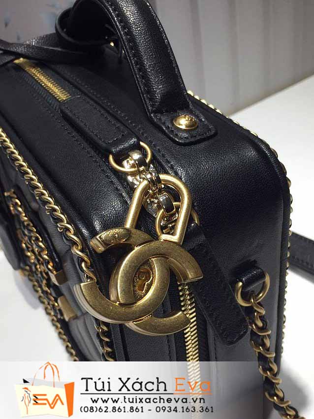 Túi Xách Chanel Small Vanity Case Bag Siêu Cấp Màu Đen Đẹp.