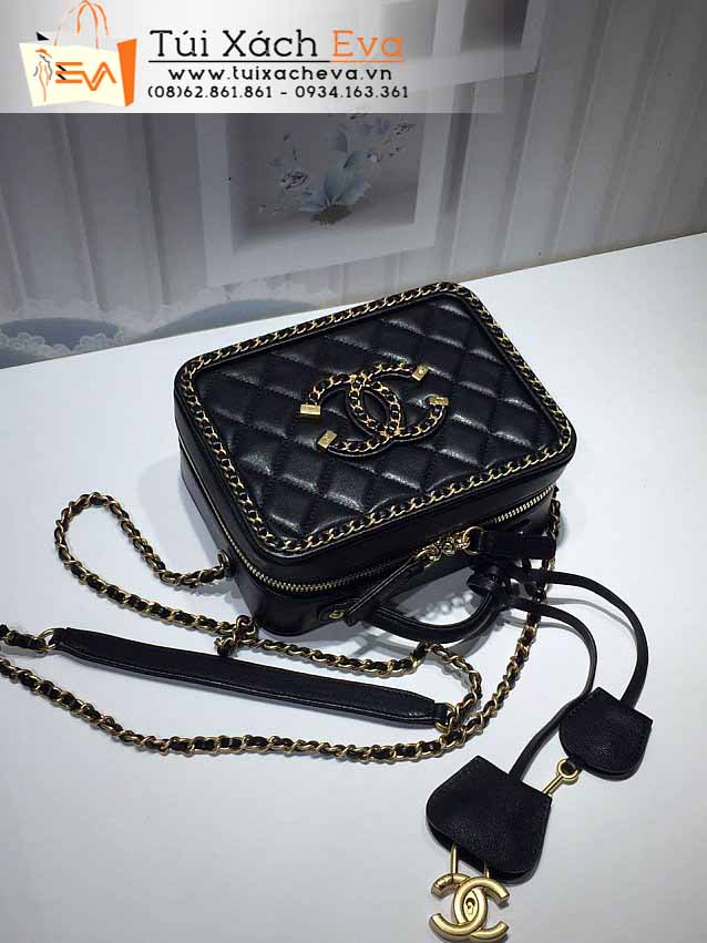 Túi Xách Chanel Small Vanity Case Bag Siêu Cấp Màu Đen Đẹp.