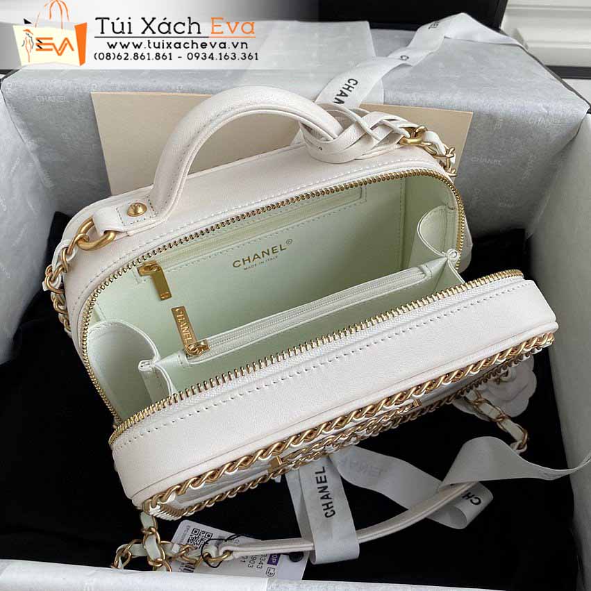 Túi Xách Chanel Small Vanity Case Bag Siêu Cấp Màu Trắng Đẹp.