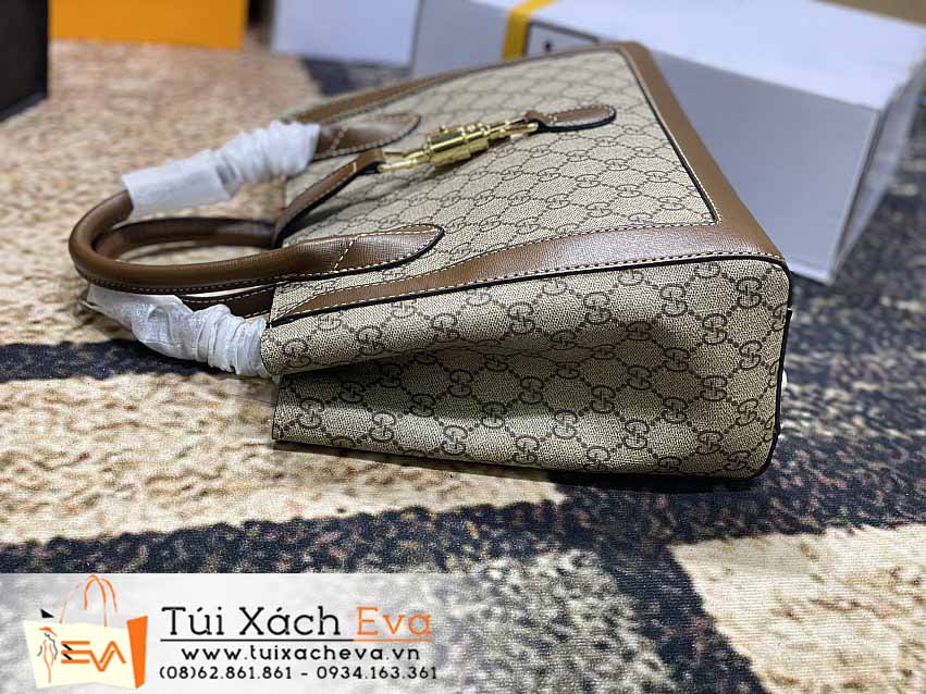 Túi Xách Gucci Flap Jackie Bag Siêu Cấp Màu Nâu Đẹp.