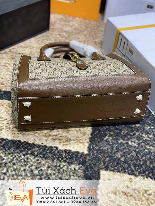 Túi Xách Gucci Flap Jackie Bag Siêu Cấp Màu Nâu Đẹp.