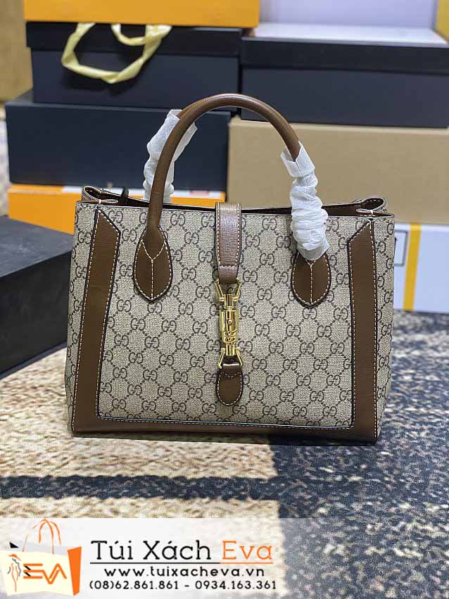 Túi Xách Gucci Flap Jackie Bag Siêu Cấp Màu Nâu Đẹp.