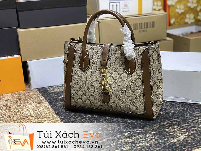 Túi Xách Gucci Flap Jackie Bag Siêu Cấp Màu Nâu Đẹp.